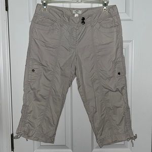Ann Taylor loft petites pants cargo Capri 10p pockets